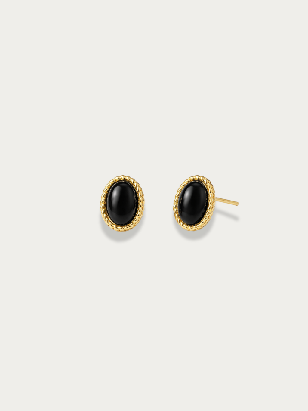 Verona black onyx stud earrings