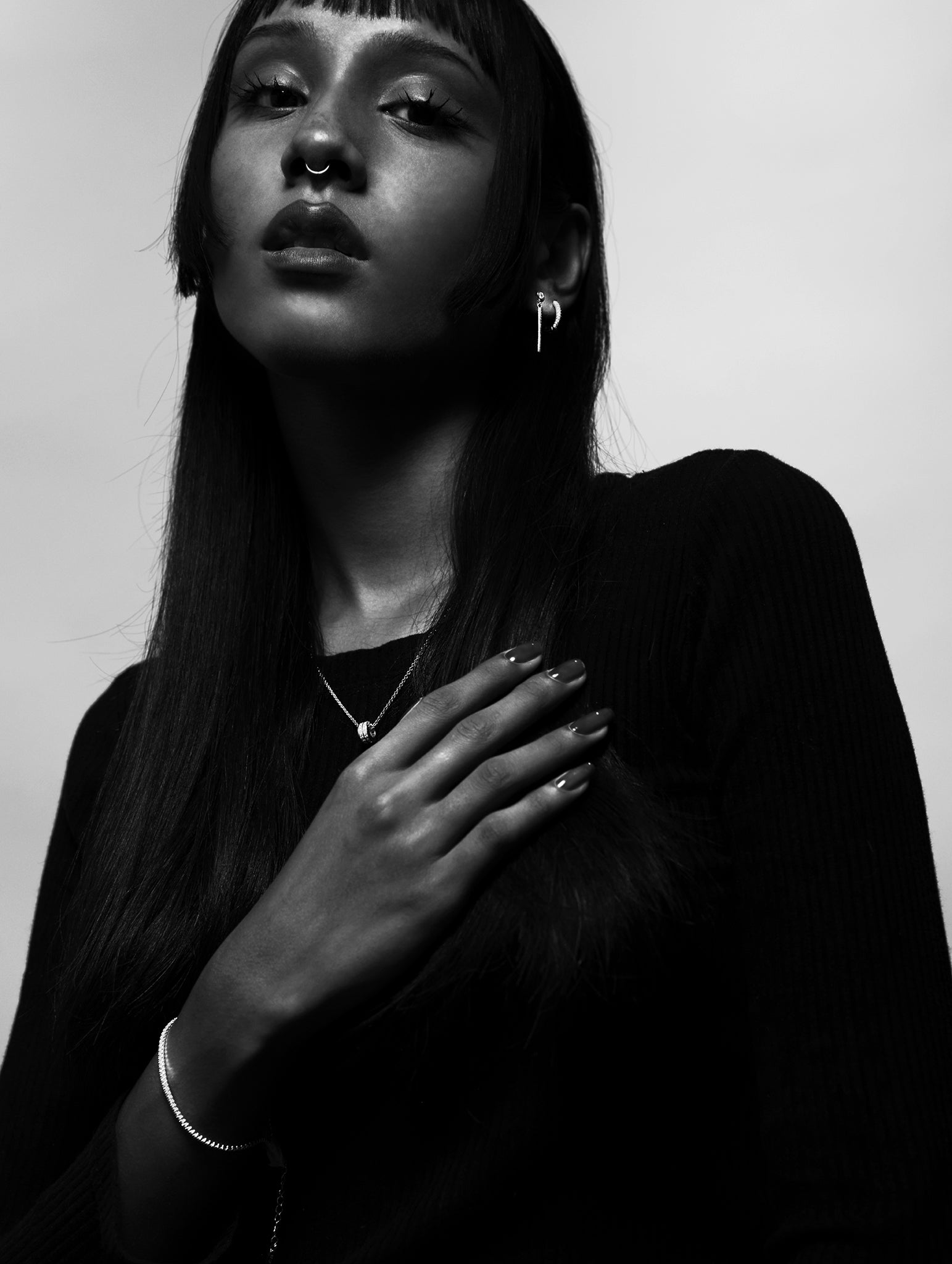 SERENA Full Tennis Sterling Silver Bracelet - Minimalist Lab