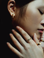 Pave Diamond Stainless Steel Ring - Minimalist Lab