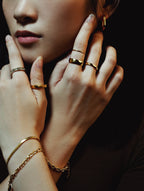 Pave Diamond Stainless Steel Ring - Minimalist Lab