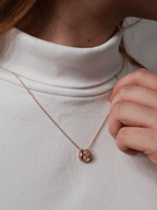 LARA Dancing Diamond Horseshoe Sterling Silver Necklace - Minimalist Lab