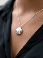 Round Engravable Locket Necklace - Minimalist Lab