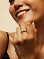 ADALYN Starlight Sterling Silver Ring - Minimalist Lab