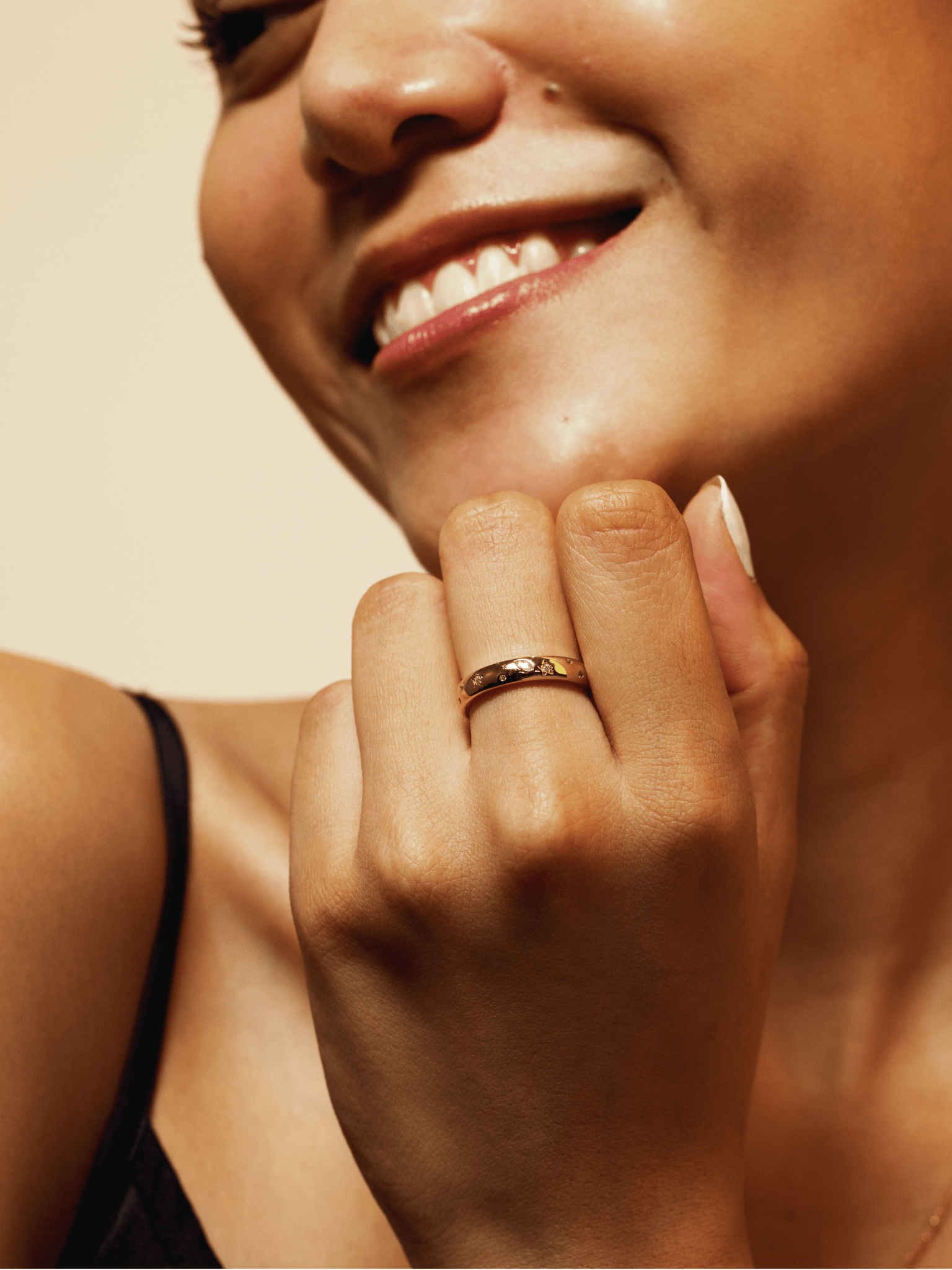 ADALYN Starlight Sterling Silver Ring - Minimalist Lab