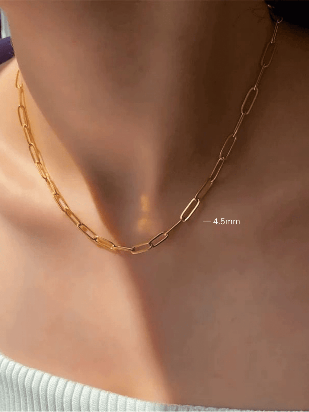 Paperclip Chain Essential Necklace - Minimalist Lab