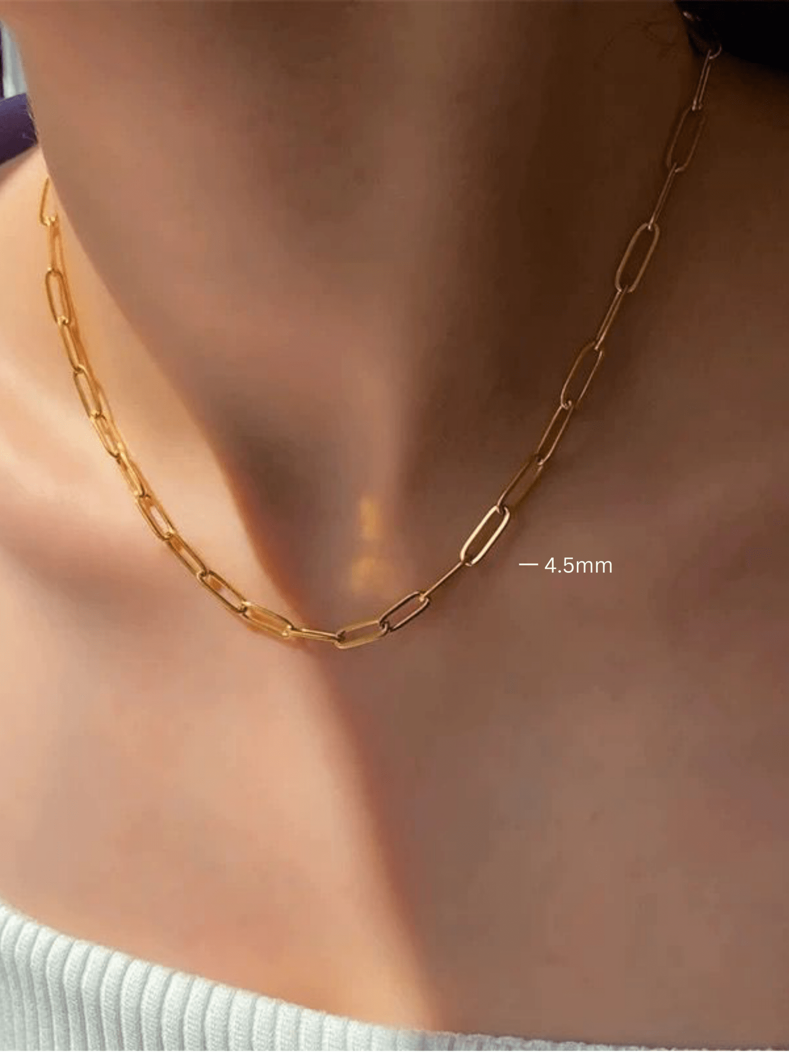 Paperclip Chain Essential Necklace - Minimalist Lab