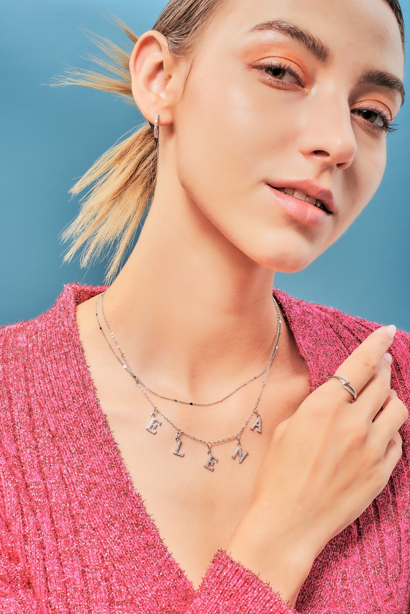 [ONLINE] Personalised Initial Sterling Silver Necklace - Minimalist Lab