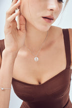 Courage Anchor Pendant Sterling Silver Necklace - Minimalist Lab