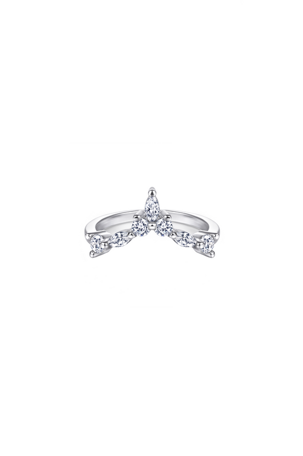 AURA Chevron Crown MNML LUXE Ring