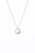 CANCER Mother of Pearl Sterling Silver Necklace - Minimalist Lab