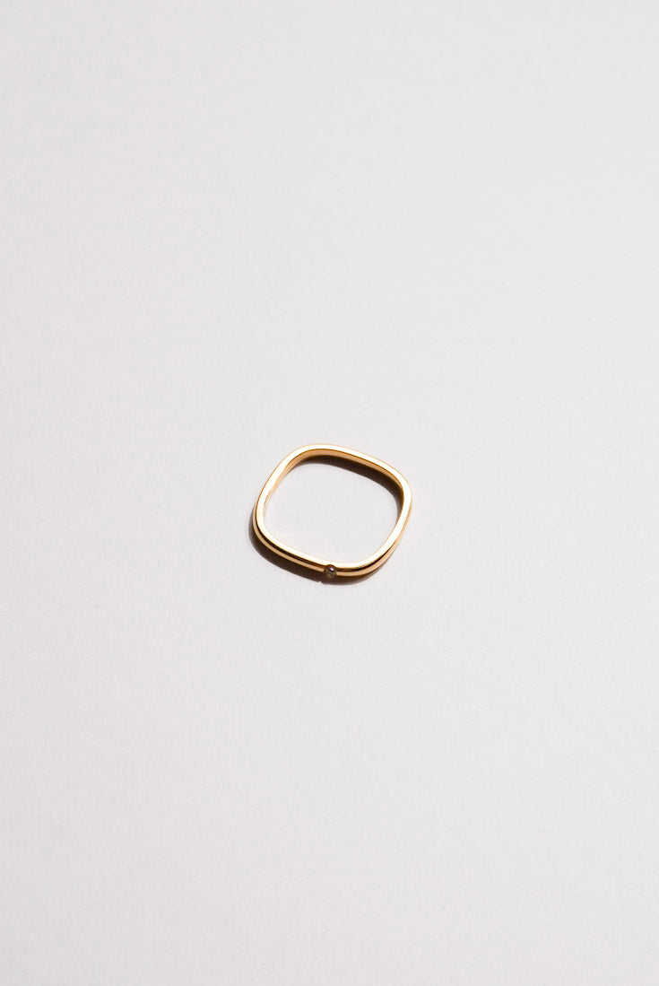 Square Geometry Ring - Minimalist Lab