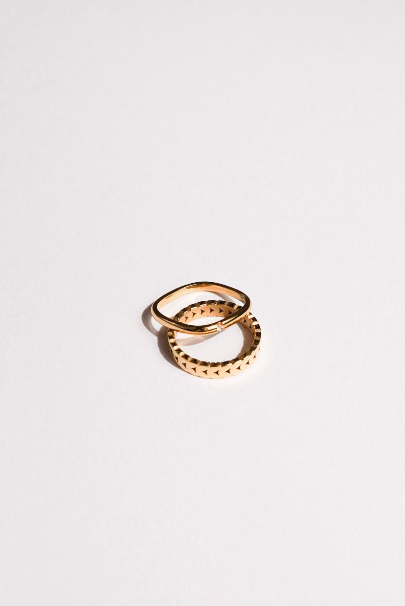 Square Geometry Ring - Minimalist Lab