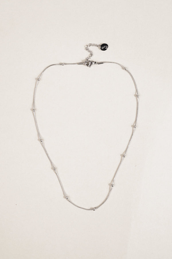 Rhea Satellite Round Snake Chain Essential Necklace