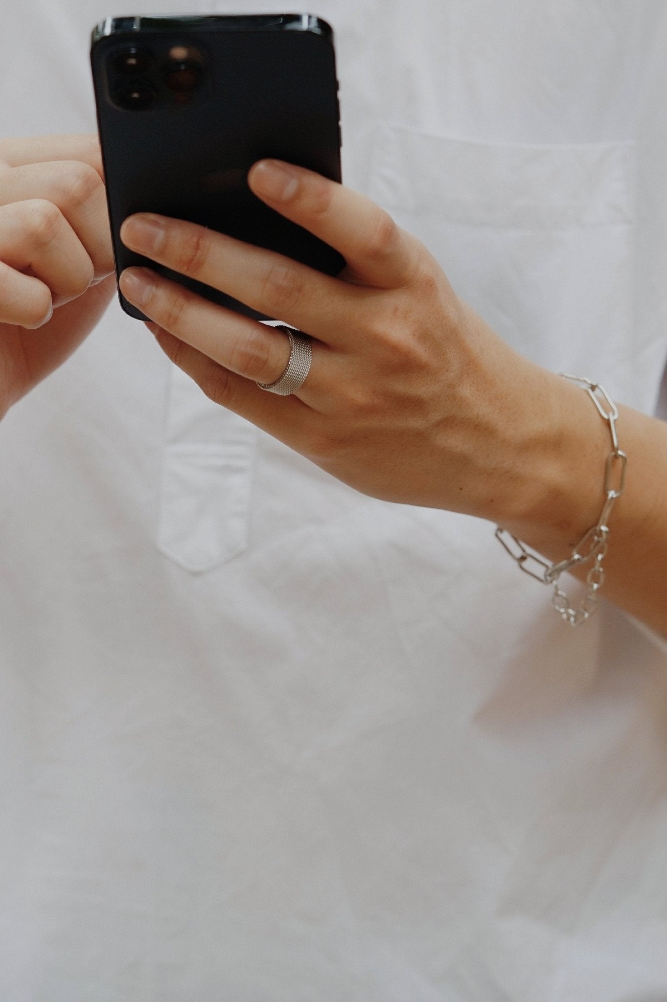 Axel Ribbed Chain Ring - Minimalist Lab