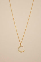 TANYA Night Moon Sterling Silver Necklace - Minimalist Lab