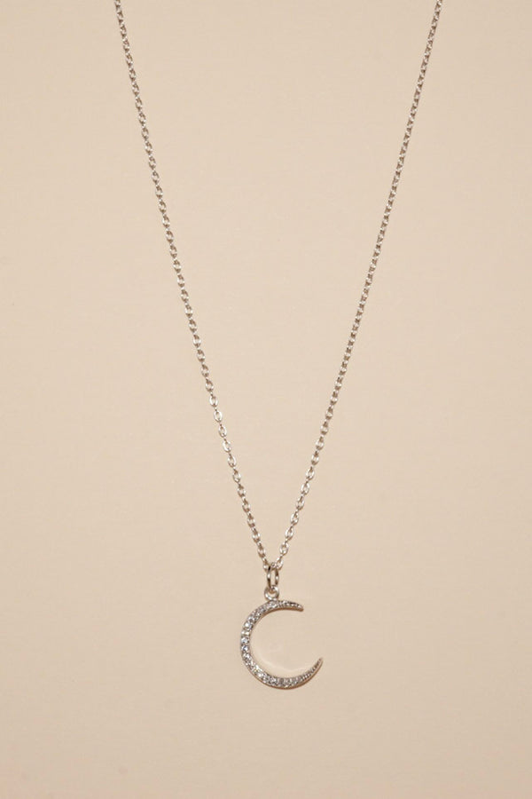 TANYA Night Moon Sterling Silver Necklace