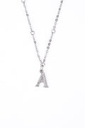 Initial Alphabet Sterling Silver Pendant - Minimalist Lab