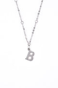 Initial Alphabet Sterling Silver Pendant - Minimalist Lab