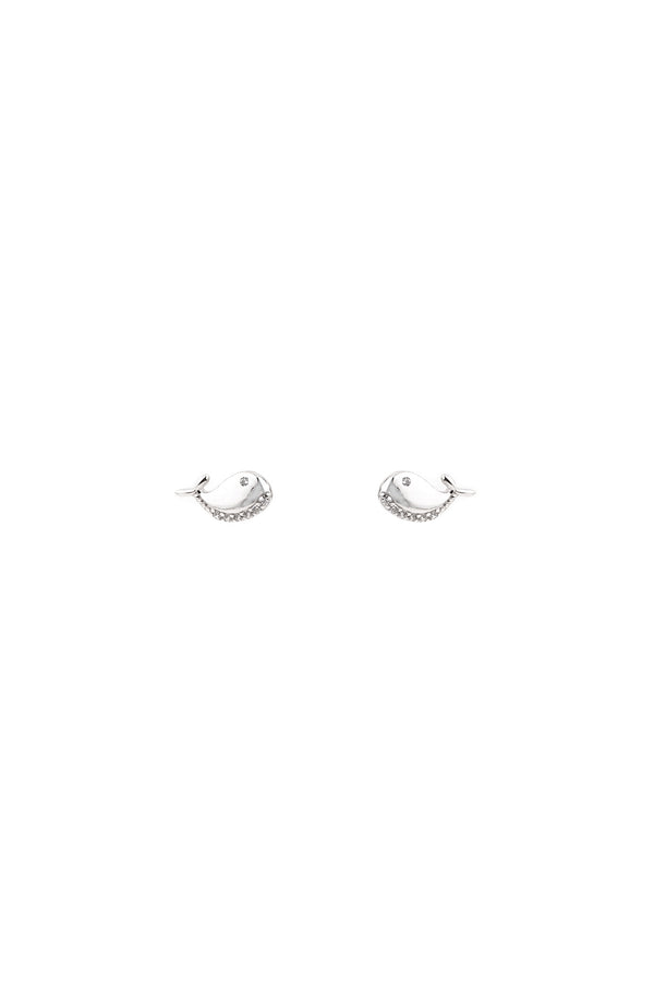 ANYA Little Whale Sterling Silver Stud Earrings