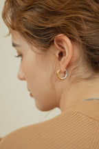 Blanca Bicolour Hoop Earrings - Minimalist Lab