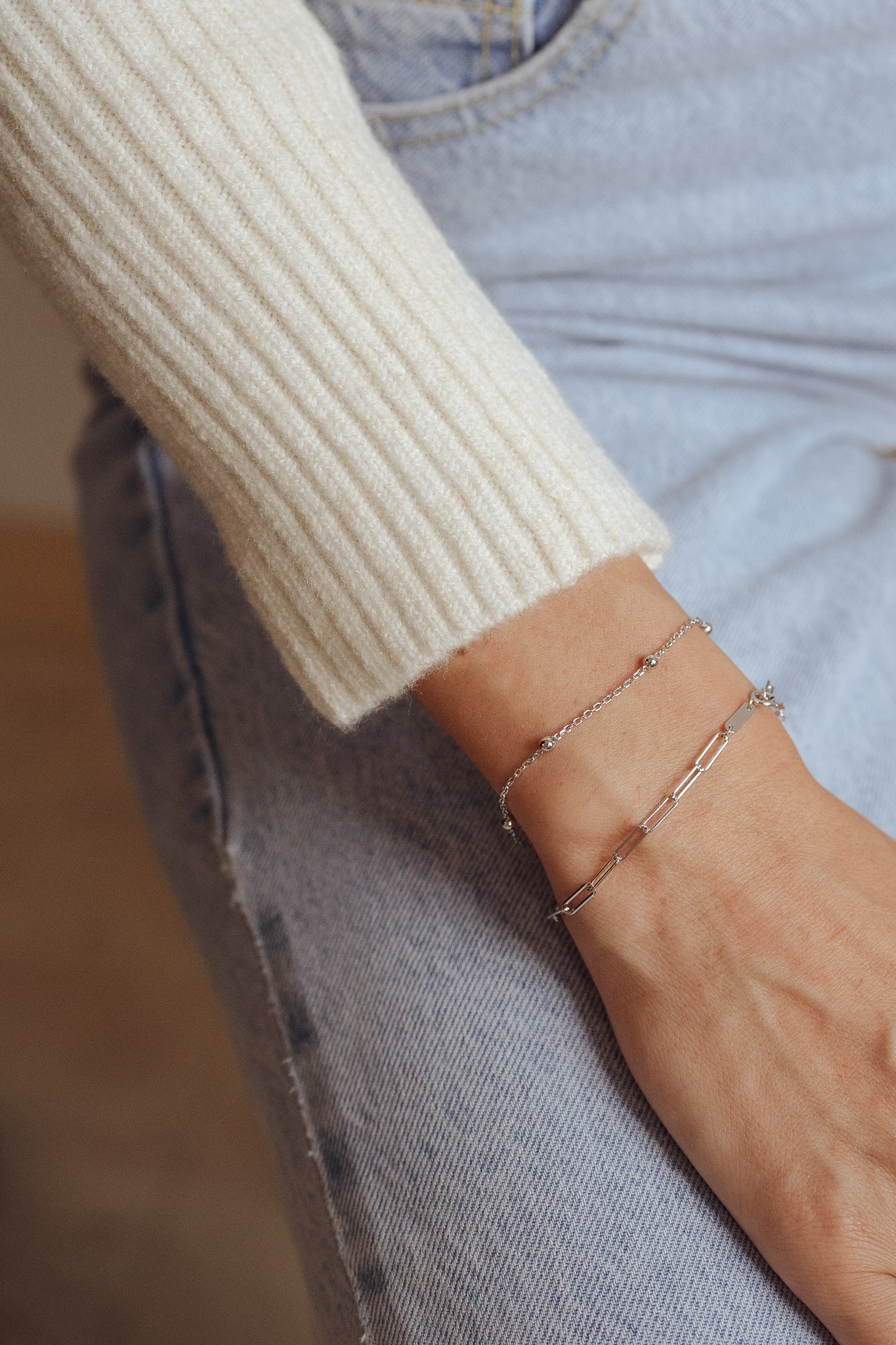 PAPERCLIP Link Sterling Silver Bracelet - Minimalist Lab
