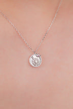 LEO Mother of Pearl Sterling Silver Necklace - Minimalist Lab