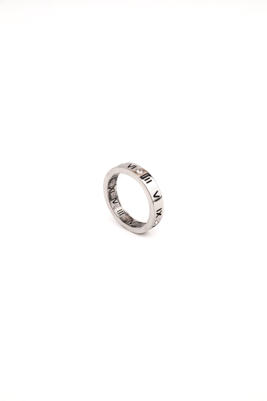 Timeless Roman Numerals Diamond Ring - Minimalist Lab