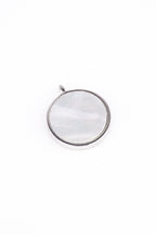LEO Mother of Pearl Sterling Silver Necklace - Minimalist Lab