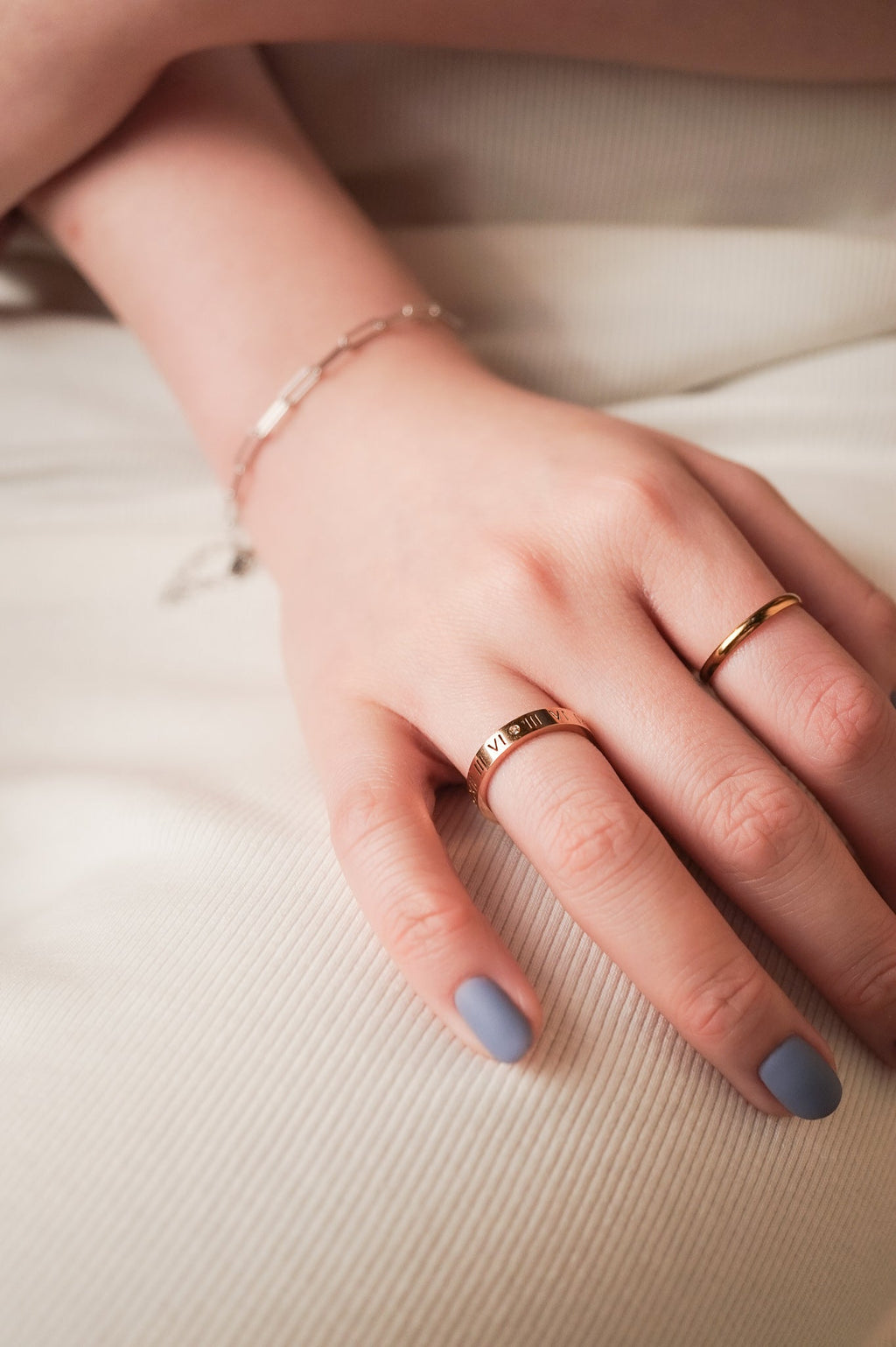 Timeless Roman Numerals Diamond Ring - Minimalist Lab