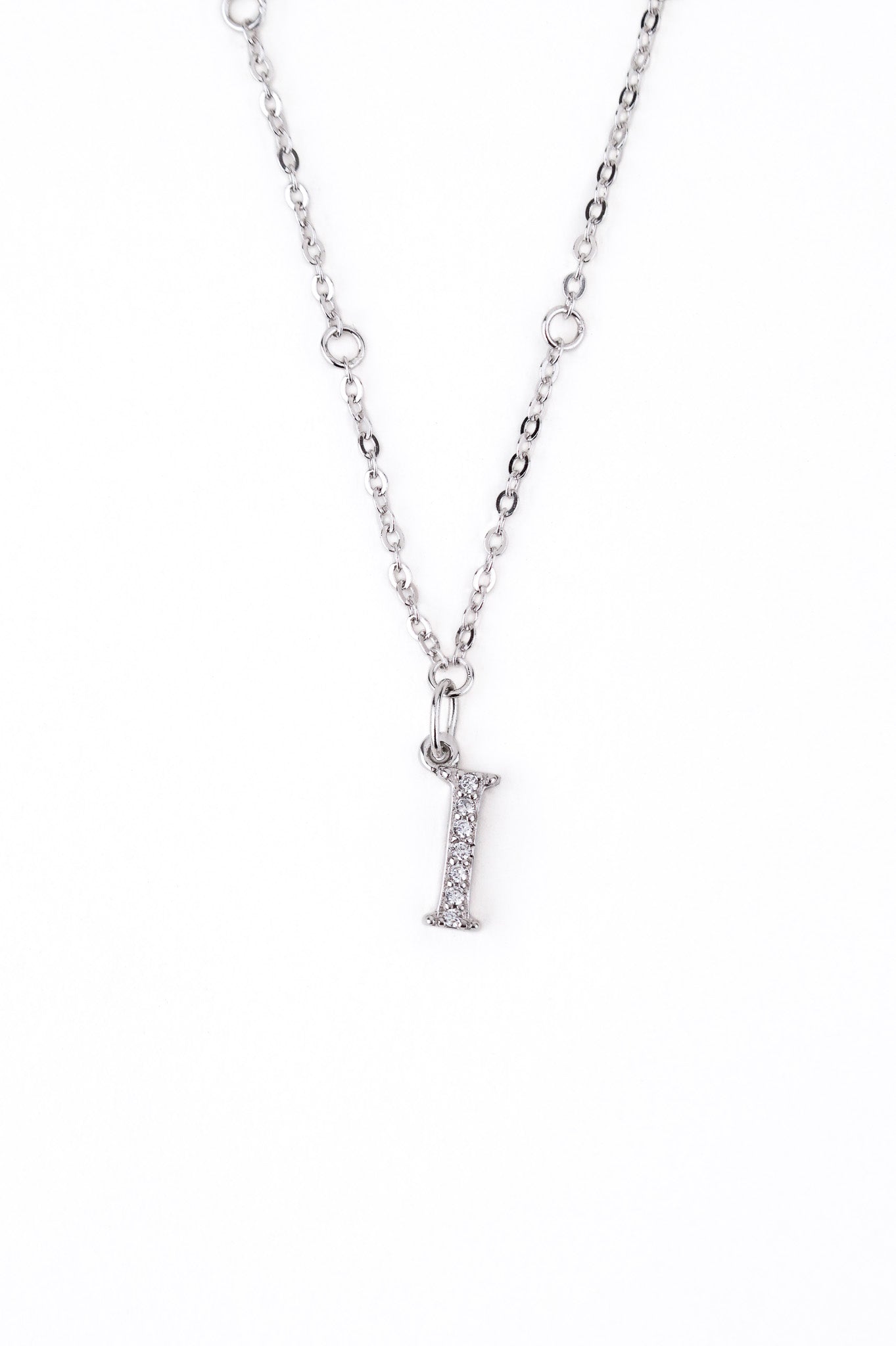 Initial Alphabet Sterling Silver Pendant - Minimalist Lab