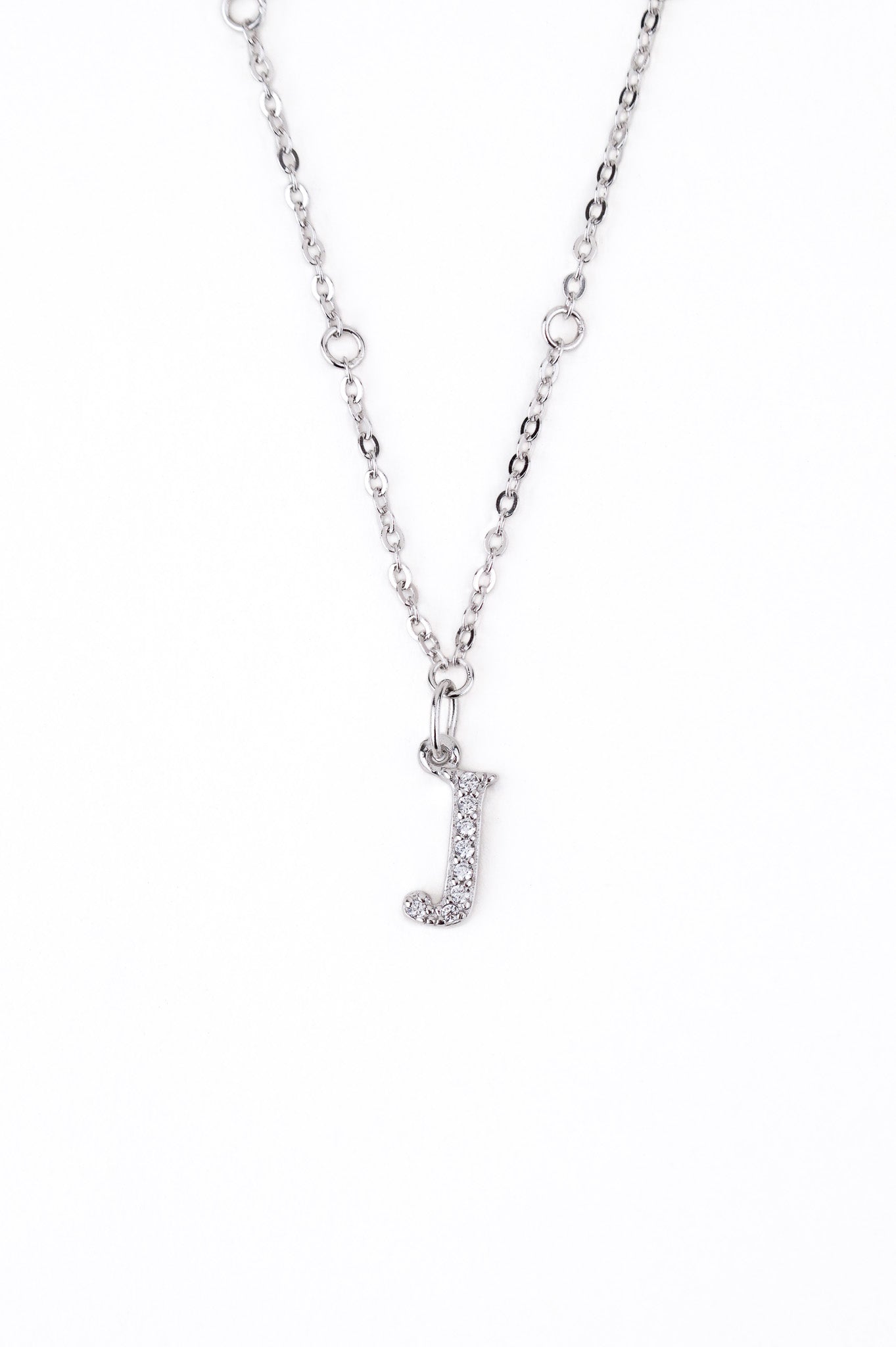 Initial Alphabet Sterling Silver Pendant - Minimalist Lab