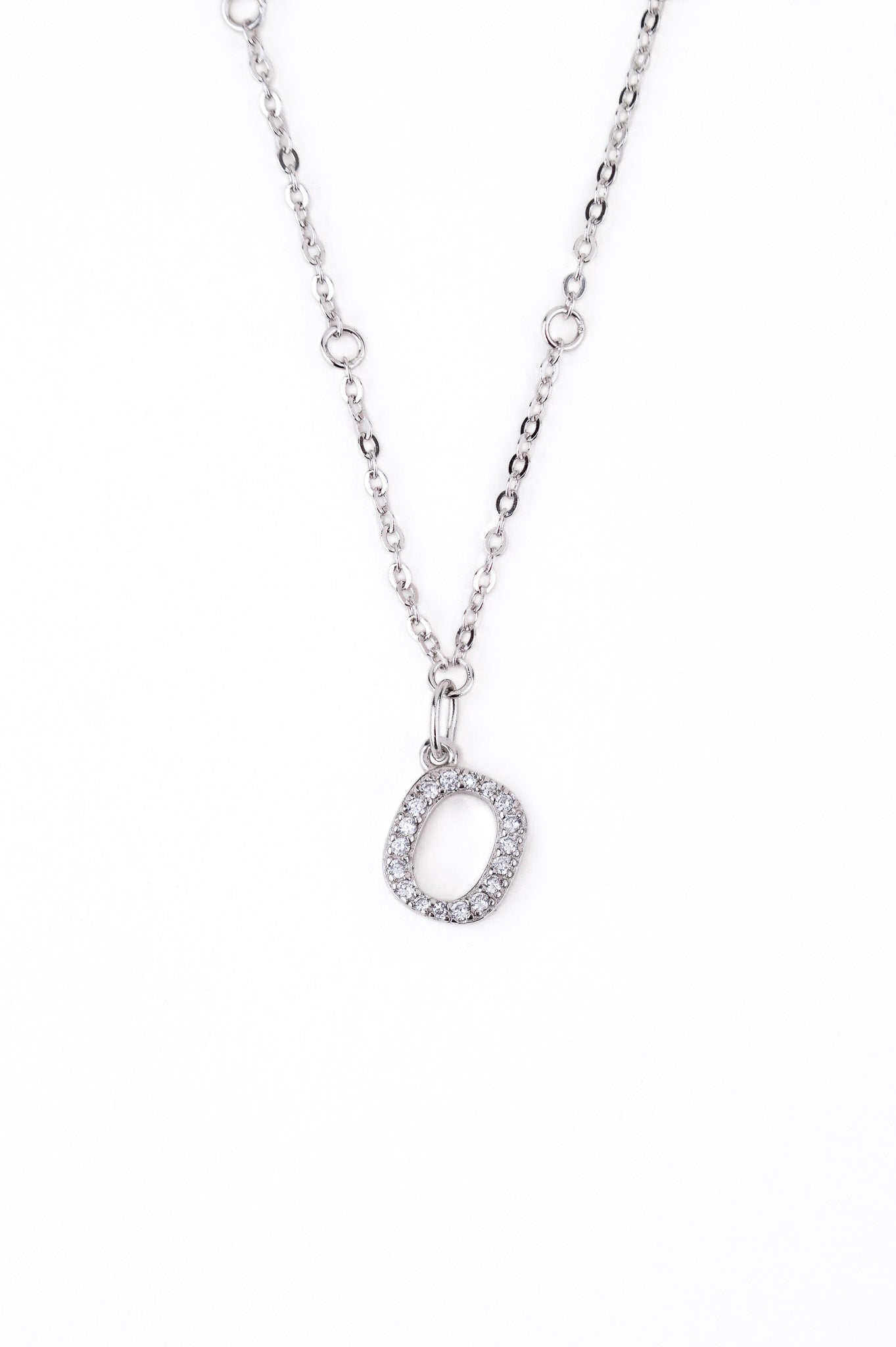 Initial Alphabet Sterling Silver Pendant - Minimalist Lab