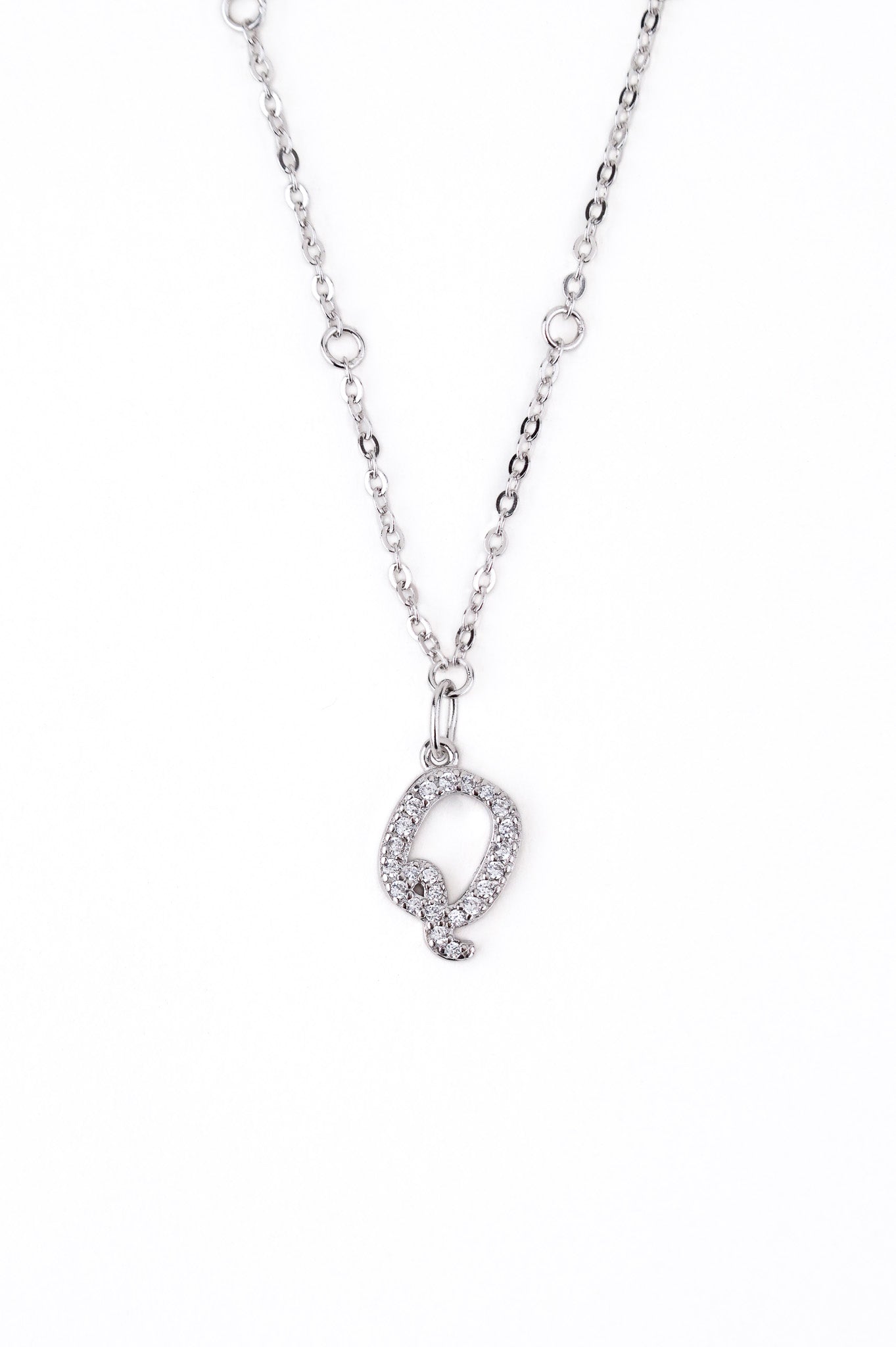 Initial Alphabet Sterling Silver Pendant - Minimalist Lab