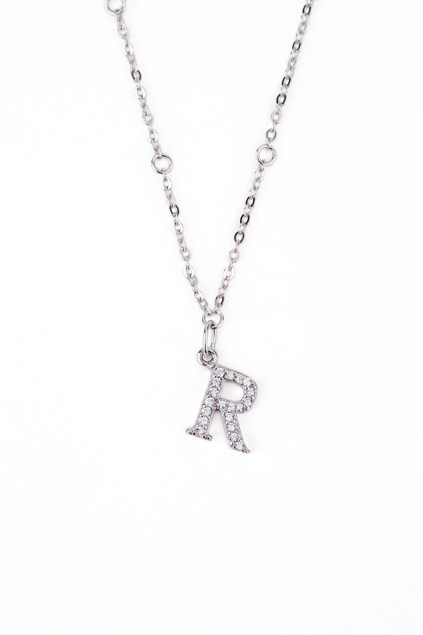 Initial Alphabet Sterling Silver Pendant - Minimalist Lab