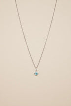 BIJOU Birthstone Sterling Silver Necklace - Minimalist Lab