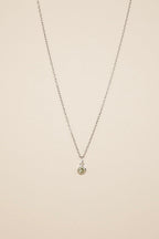 BIJOU Birthstone Sterling Silver Necklace - Minimalist Lab