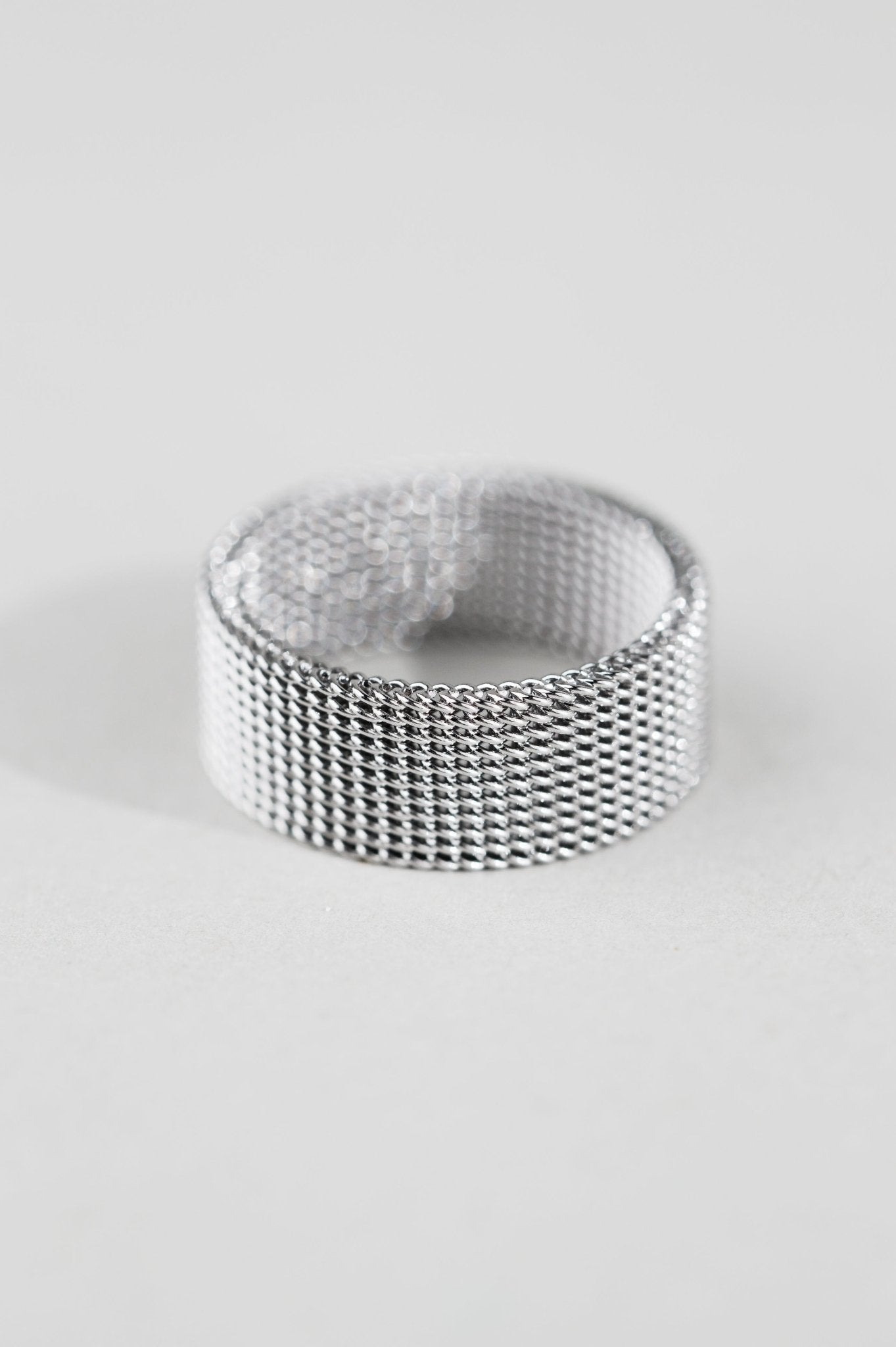 silver chain ring unisex - Minimalist Lab